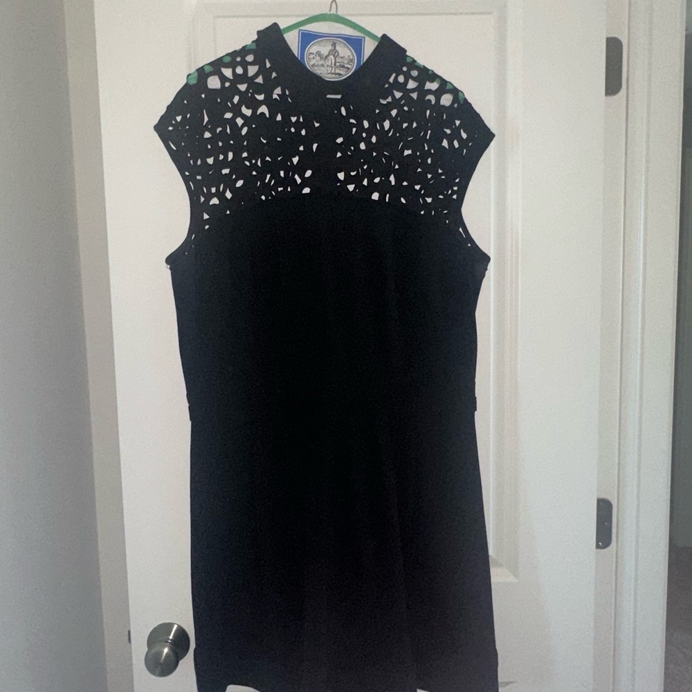 Ralph Lauren Black Sleeveless Dress with Cutout Design